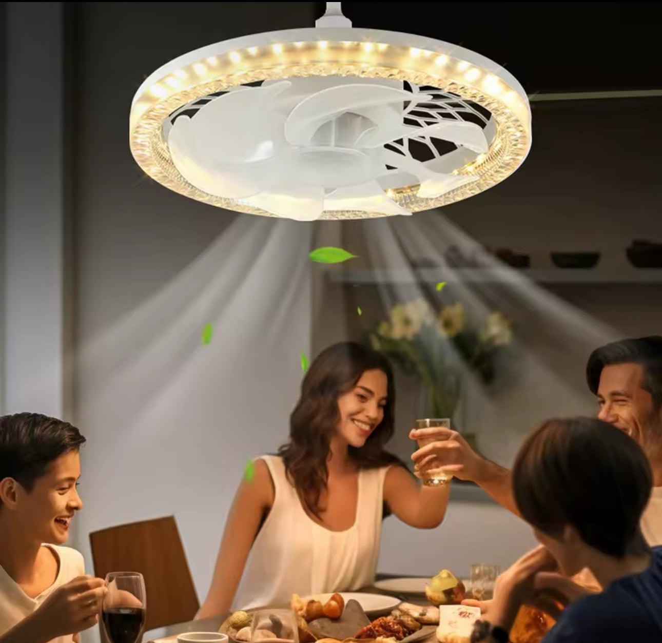 Luster ventilator Kristali