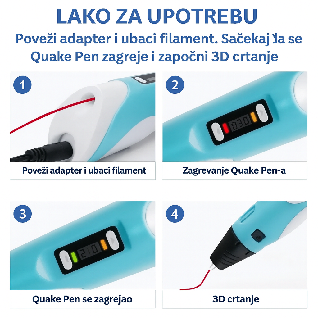 3D Olovka - Za kreativnost i stvaranje