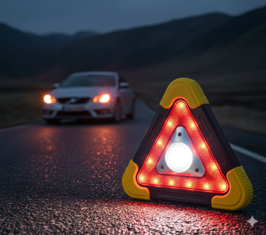 3u1 Multifunkcionalni LED Trougao – Vaša sigurnost na prvom mestu!