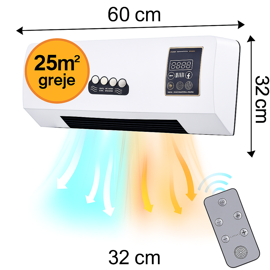 3 u 1 Grejalica, ventilacija i sušilica